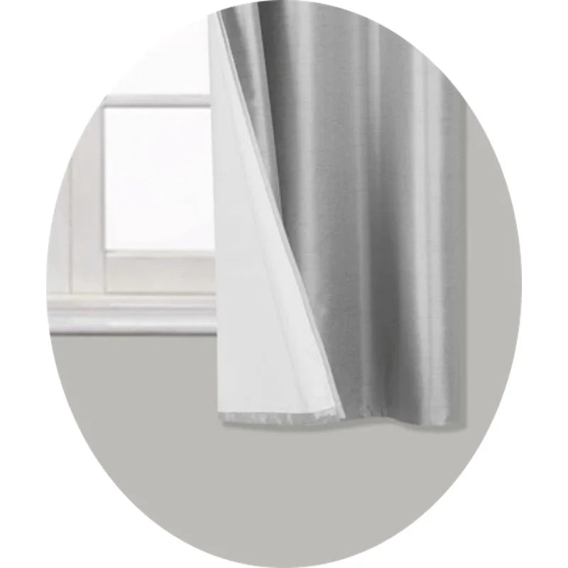 Short Window Curtain Panels with Foam Backing - Grommet Top 28x36 Inches, Multiple Colors