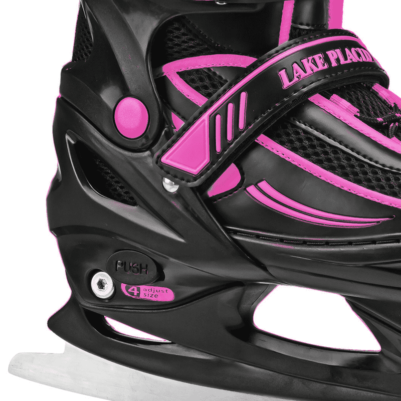 Girls Adjustable Ice Skates - Soft Warm Lined Recreational Skates