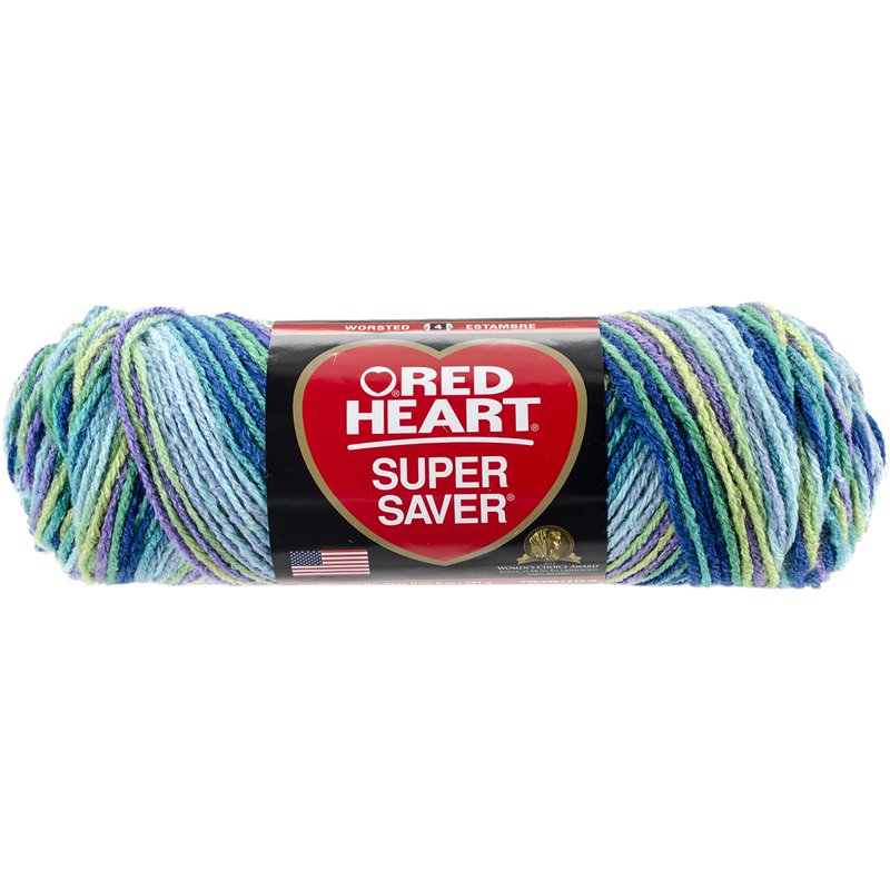 Multipack of 6 Red Heart Super Saver Yarn for Knitting & Crochet