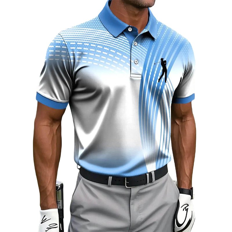 Men's Golf Polo Shirt - Moisture-Wicking, Quick Dry, Athletic Fit