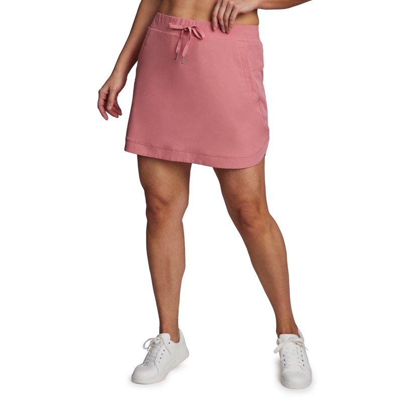 Women's Plus Size Active Skort with Drawstring Waist and Built-In Shorts