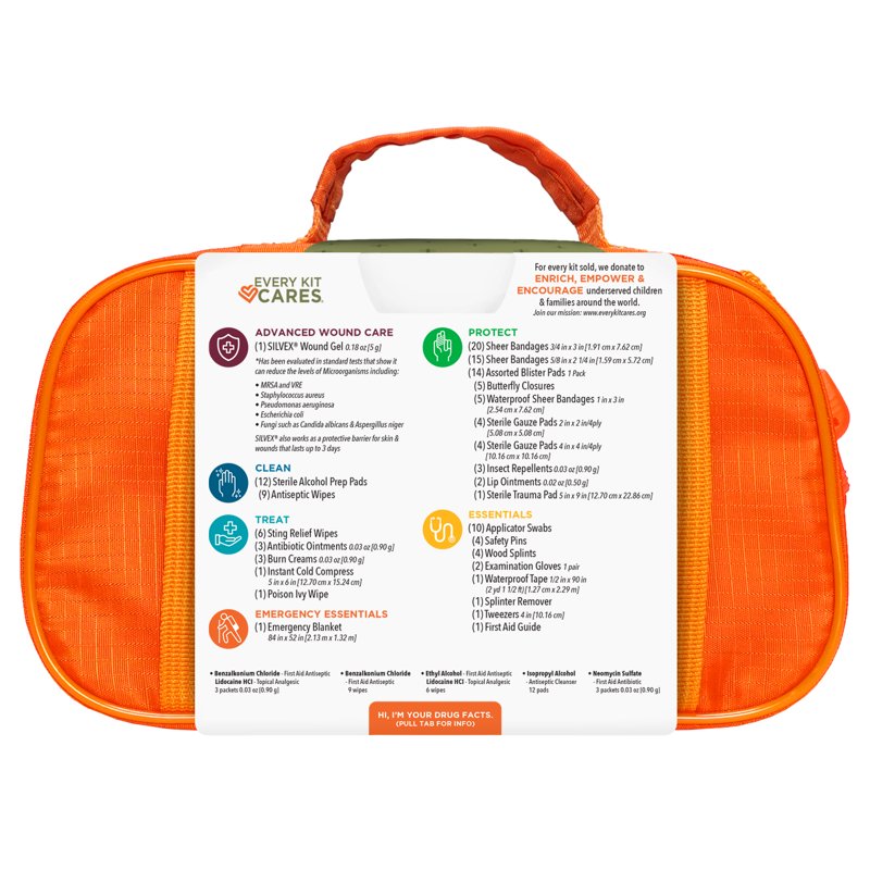 Outdoor First Aid Kit with 134 Pieces for Camping Hiking Travel