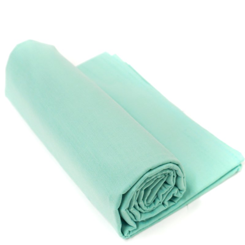 Poly Cotton Fabric 3 Yards Precut for Quilting Crafts and Sewing - Aqua