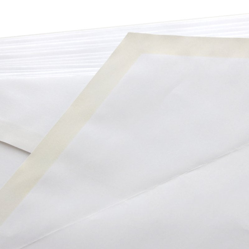 White #10 Gummed Envelope Seals 4 1/8 x 9 1/2 Inch Mailer Envelopes - Pack of 50