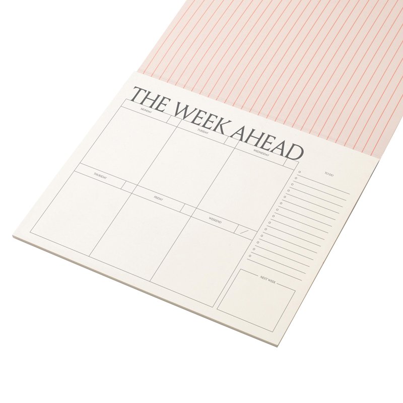 Weekly Desk Pad Organizer with Tear-Away Pages, Colorblock Blue 9.5 x 7.1"