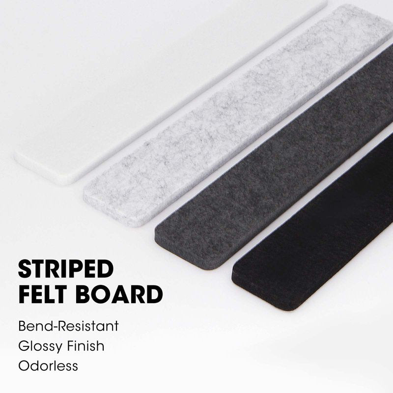 Small Cork Bulletin Board Tiles with Felt Wall Decor and Accessories