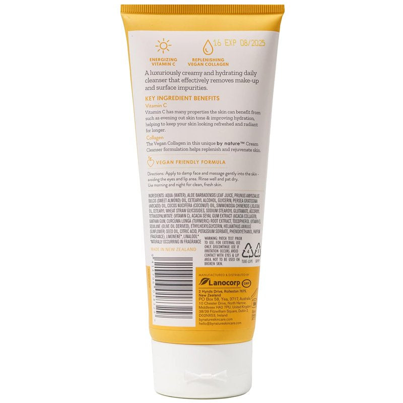 Vitamin C Collagen Brightening Hydrating Cream Cleanser for Dry Skin - 6 Pack
