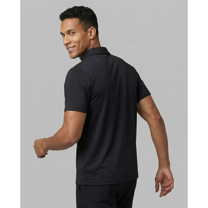 Men's Athletic Polo Shirt 3 Pack Short Sleeve Zipper Dry Fit Golf Workout