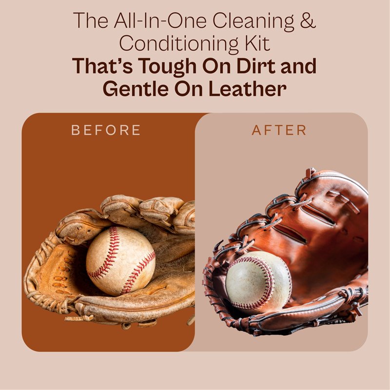 Baseball and Softball Glove Cleaner & Conditioning Kit - Leather Care Set