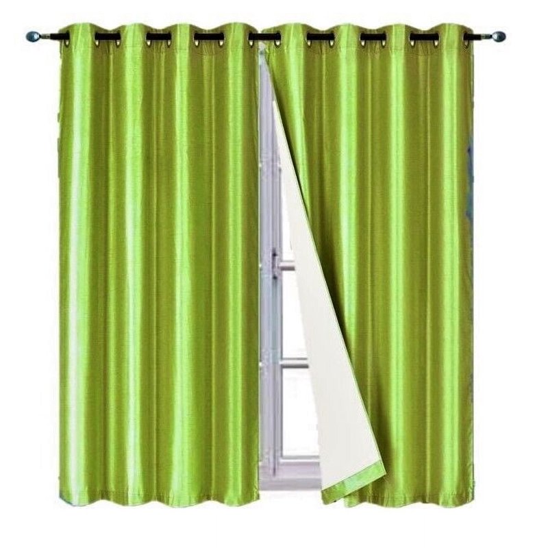 Blackout Window Curtain Panels - Thermal, Room Darkening, 84 Inch Length, Bronze Grommets