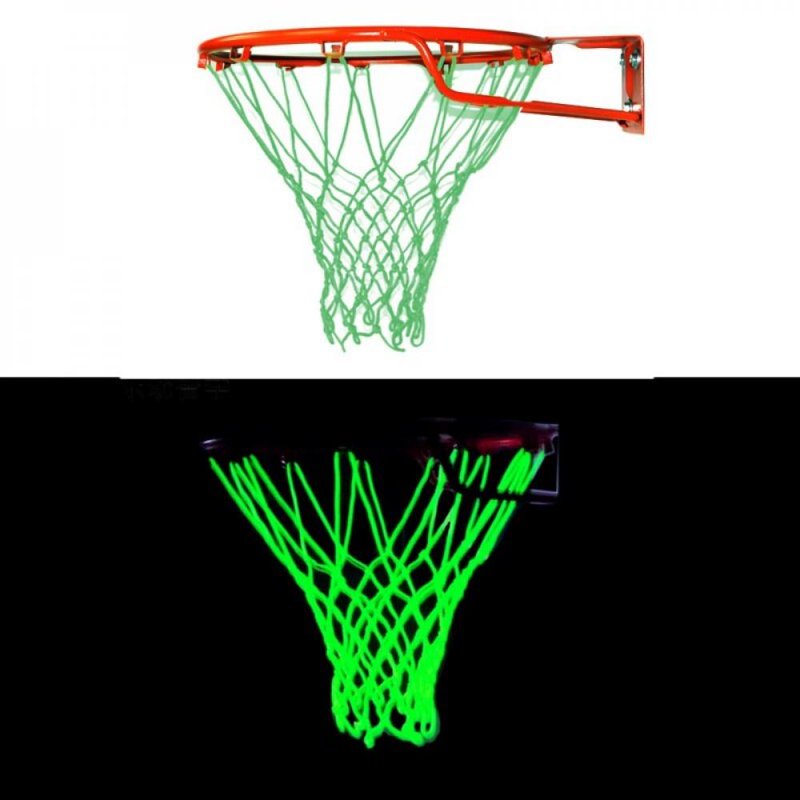 Glow in the Dark Basketball Net - Heavy Duty Nylon, Outdoor Indoor Court