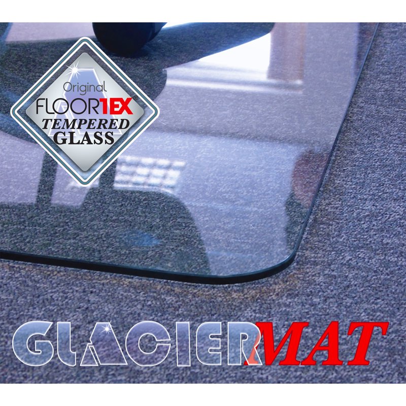 Heavy Duty Glass Chair Mat for Hard Floors & Carpets 36x48 Inches