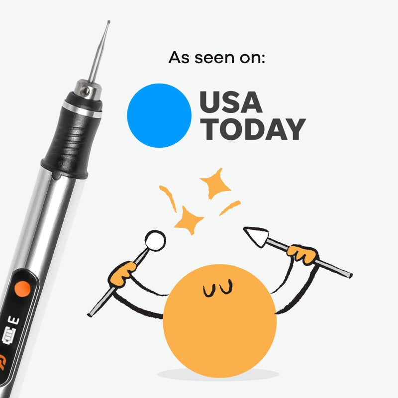 Engraving Pen for Artists & DIYers - Cordless, Rechargeable, 50+ Surfaces