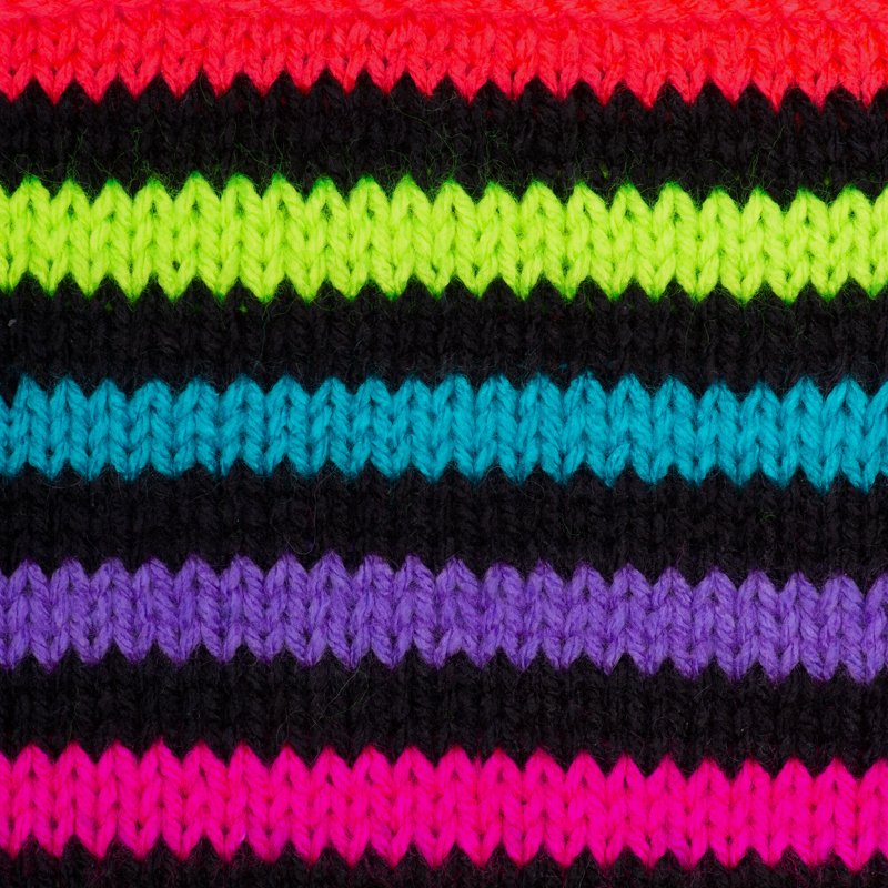 Jumbo Acrylic Yarn - Neon Stripe, Medium Weight, 10oz, Multiple Colors