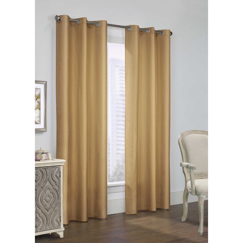 Hotel Quality Blackout Curtains 37x95 Inches Thermal Foam Lined