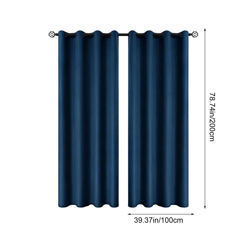 Blackout Grommet Curtain with Thermal Insulation - Light Blocking, Noise Reducing, Energy Efficient Window Drapes