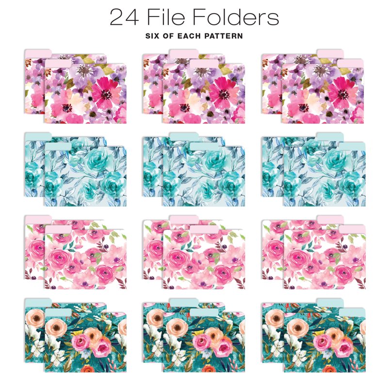 Deluxe Hanging File Folder Kit with Metal Basket - Office & Home Organization