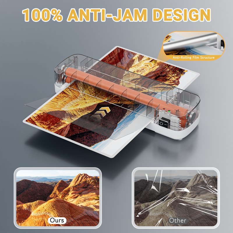 9 Inch Thermal Laminator Machine with 40 Pouches for Home Office School