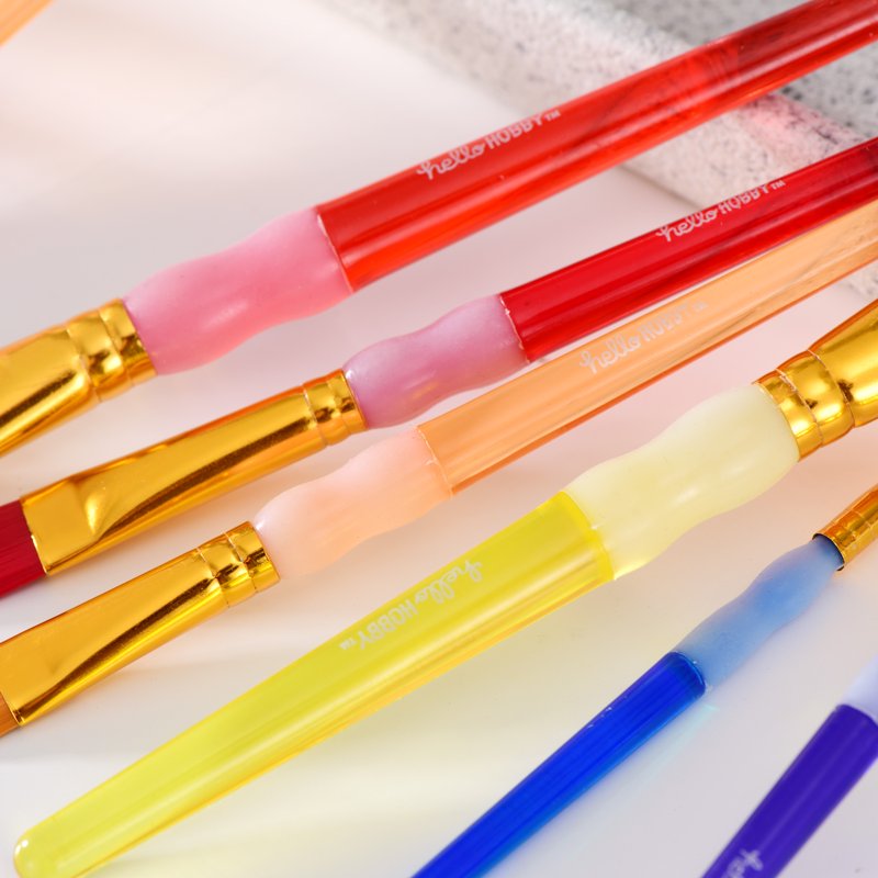 15-Piece Art Brush Set for Kids - Watercolors, Acrylics & Crafting