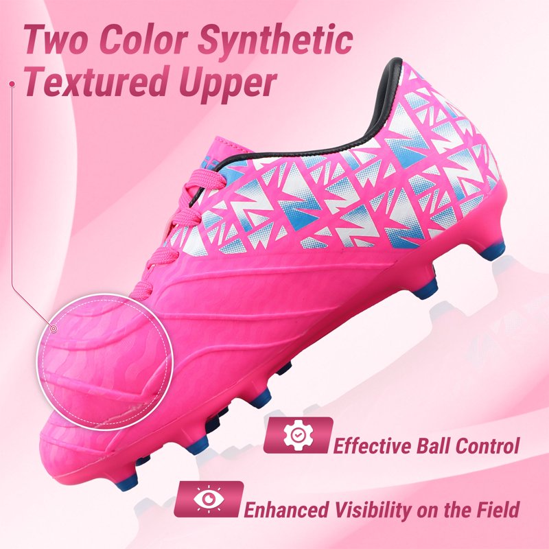 Vizari Pismo Junior Firm Ground Soccer Shoes for Kids - Pink (Variation 5)