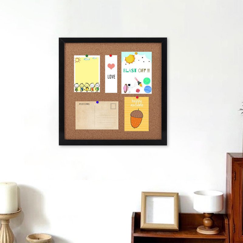 Wall Corkboard Tiles 12x12 Inch Bulletin Board for Office, School & Home