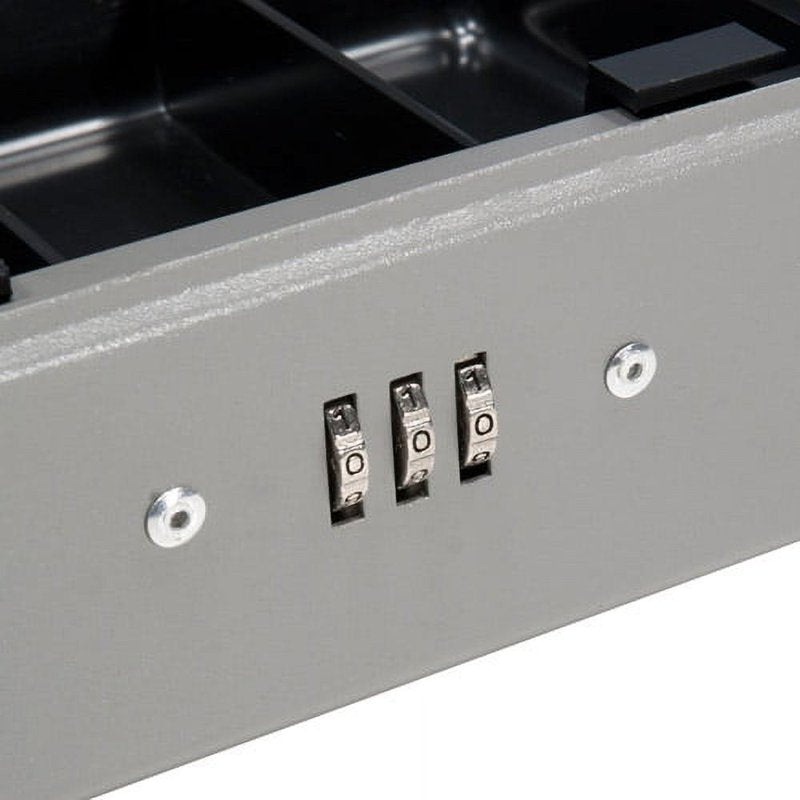 Small Cash Box with Combination Lock for Personal Security - Steel Safe