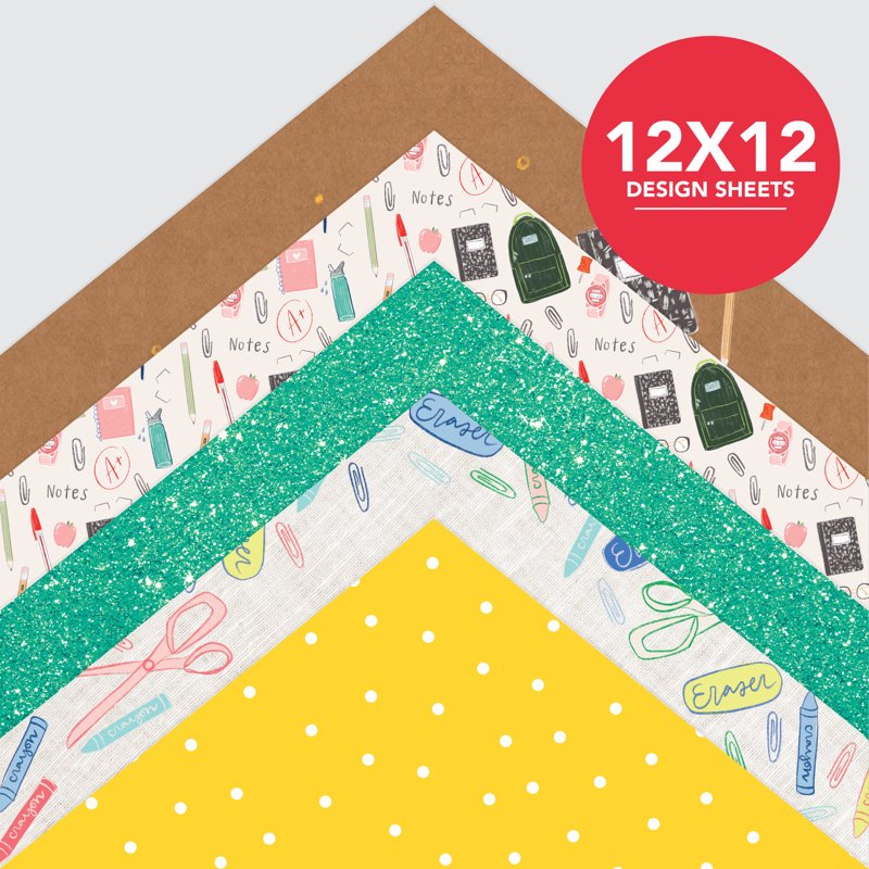 School Paper Pad 12x12 Inches 50 Sheets Kids Classroom Craft Supplies