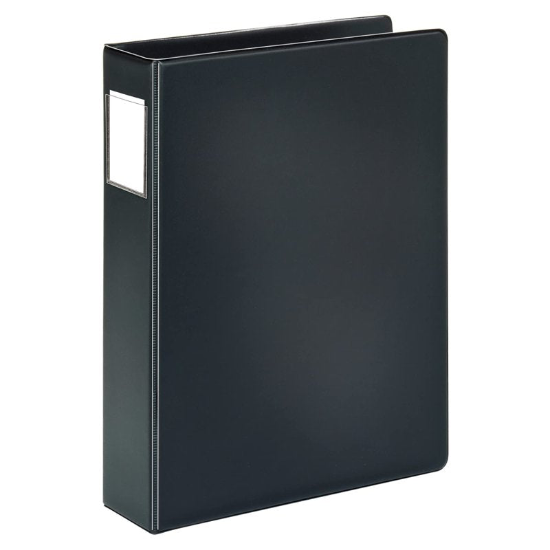 Legal-Size Reference Binder with 2-Inch Rings - Durable Recycled Vinyl, Black