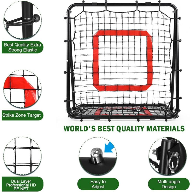 Ball Game Rebounder Net for Pitching and Shooting Practice, Indoor & Outdoor Training Aid