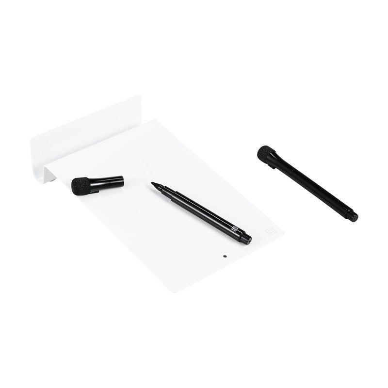 Magnetic Dry Erase Whiteboard with Phone Stand - Reusable Office Memo Board, Includes Markers & Eraser