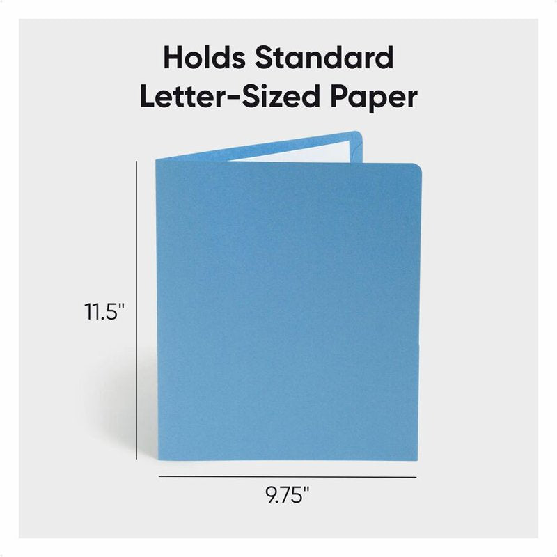 2-Pocket Folder Assorted Textured Paper for Office, 25 Pack