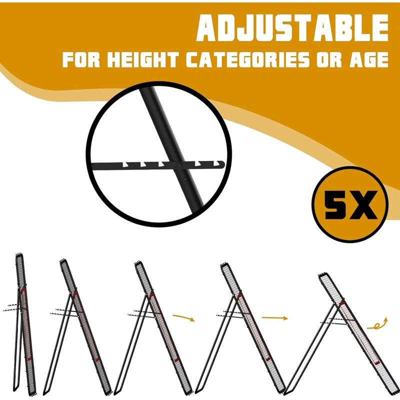 Adjustable Volleyball Rebounder Net - Portable 7x4 FT Practice Equipment for Volleyball, Lacrosse, Baseball, Soccer