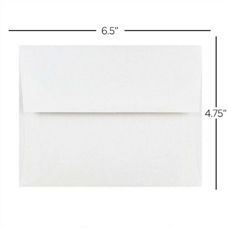 A6 Invitation Envelopes 4.75 x 6.5 Inches White Pack of 50
