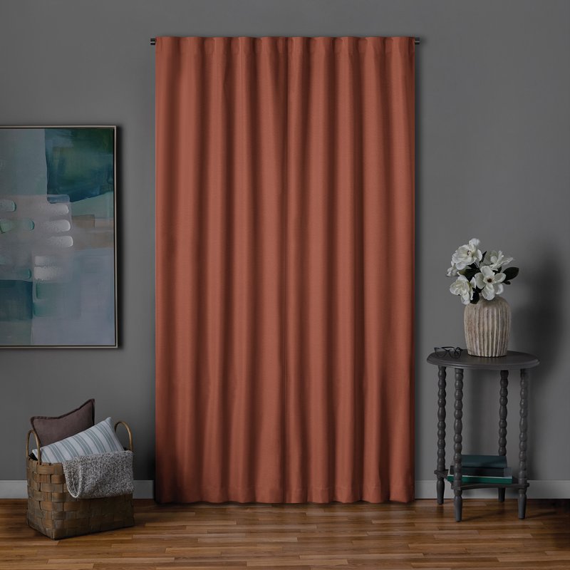 Blackout Curtain Panel Pair - Rod Pocket & Back Tabs, 84 Inch Length