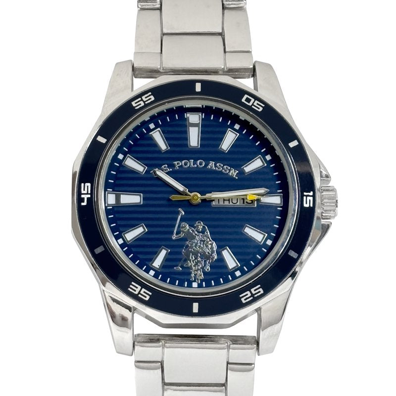 Men's Analog Watch with Navy Dial - Classic Quartz Timepiece