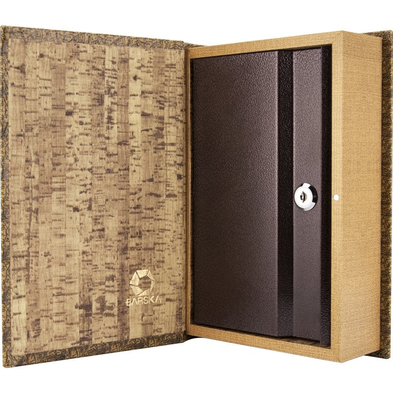 Antique Map Book Safe with Key Lock - Hidden Valuables Storage