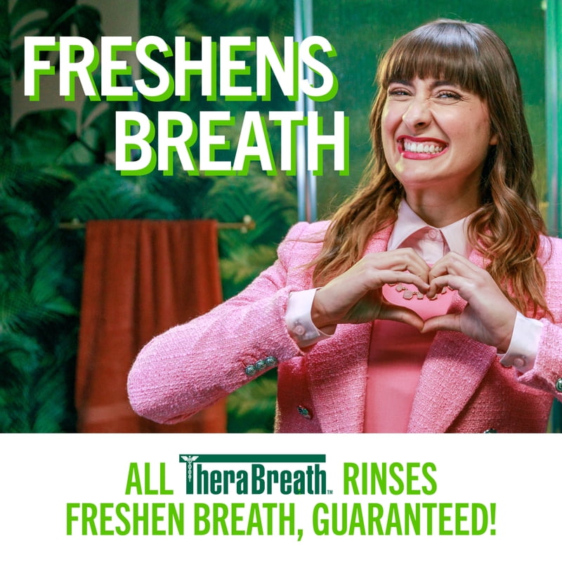 Alcohol-Free Mint Mouthwash for Fresh Breath - 16 Fl Oz, 2 Pack