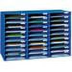 Classroom Keepers Blue 30-Slot Mailbox for Classroom or Office Organization