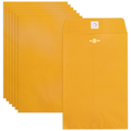 6x9 Clasp Envelopes Pack of 100 - Heavy Kraft Manilla Mailing Envelopes