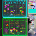 7 Colors Change LED Magnetic Acrylic Calendar - Fridge Organizer & Dry Erase Board