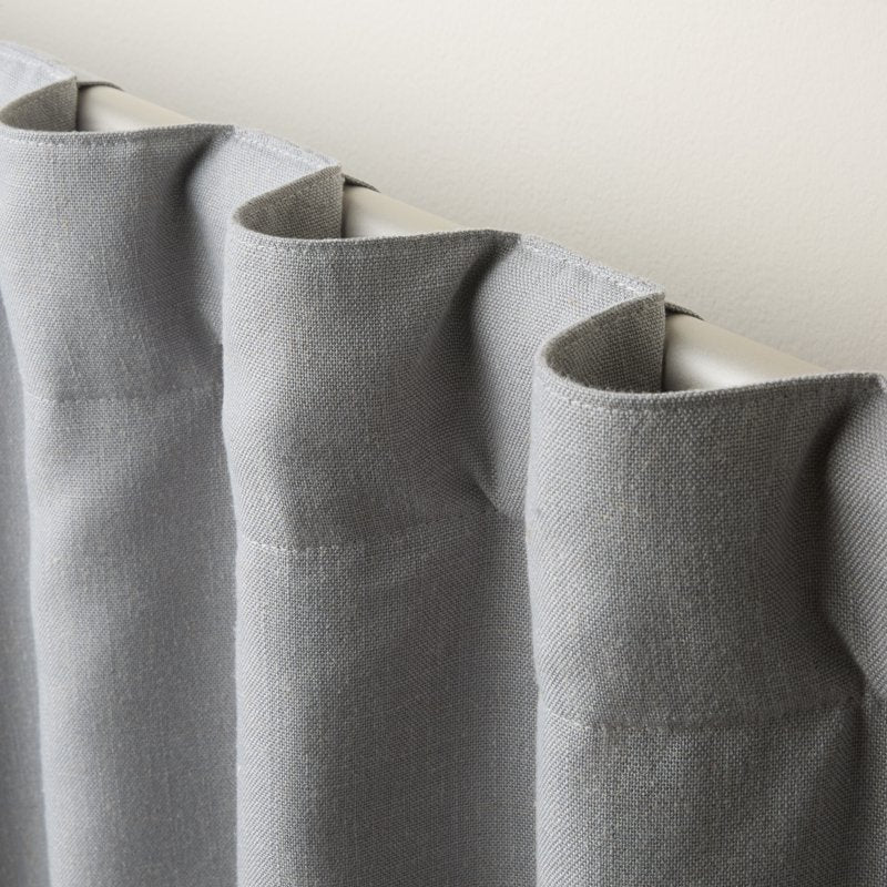Indoor Blackout Linen-Texture Curtains 2-Pack for Energy Efficiency & Privacy