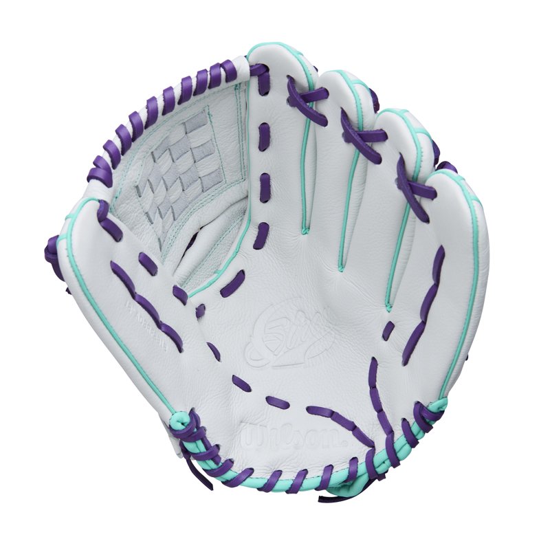 Youth Fastpitch Softball Glove 12 Inch Web Support for Right Hand Throw