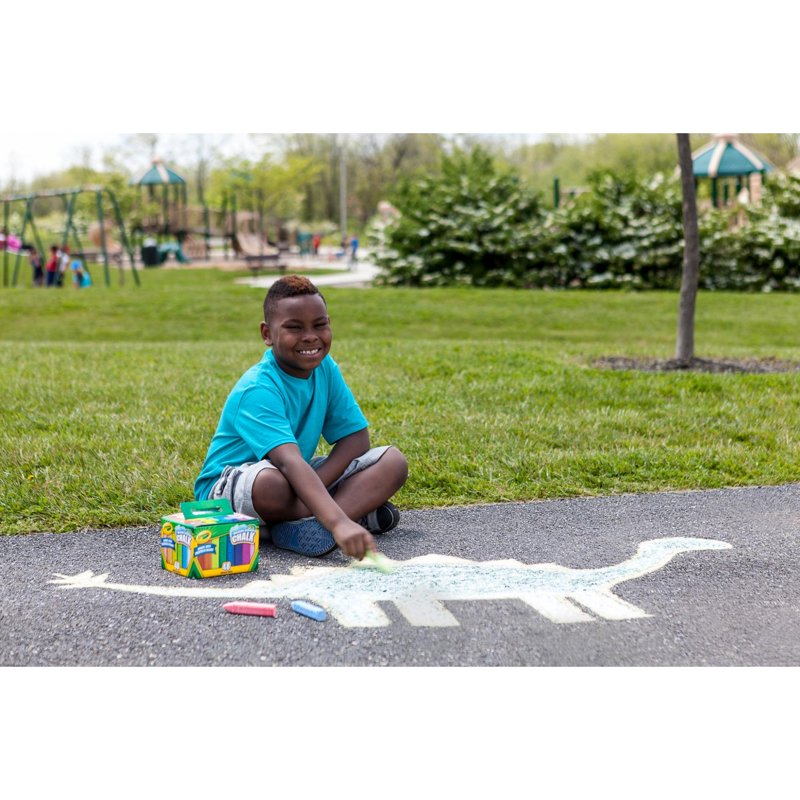 48-Count Washable Sidewalk Chalk Set for Kids and Outdoor Art