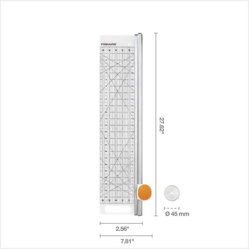 Fiskars Rotary Cutter and Ruler Combo - 24x6 Fabric Cutting Tool for Sewing and Quilting