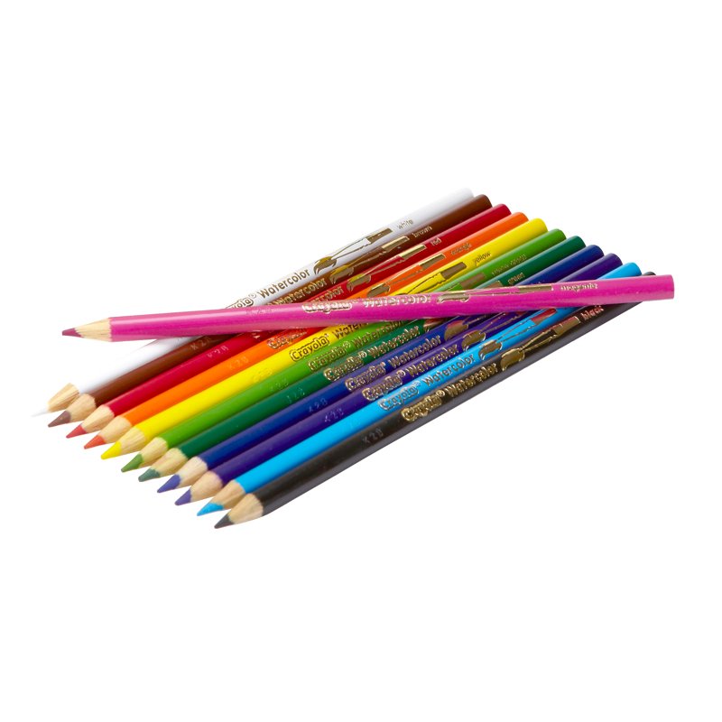 Crayola Watercolor Pencil Set - 12 Vibrant Colors for Art & Crafts