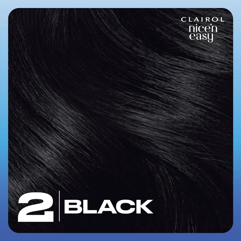 Permanent Hair Dye Creme - Black - Long-Lasting Gray Coverage, Natural Tones