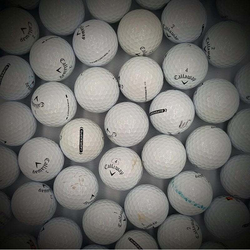 Golf Ball Planet Callaway Supersoft Recycled Golf Balls 50 Pack 4A/Near Mint - White