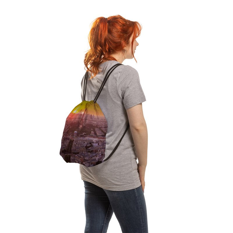 Customizable Lightweight Gym Drawstring Bag 14x16.5 Polyester Unisex