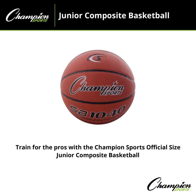 Champion Sports Junior Composite Basketball - Indoor & Outdoor Use