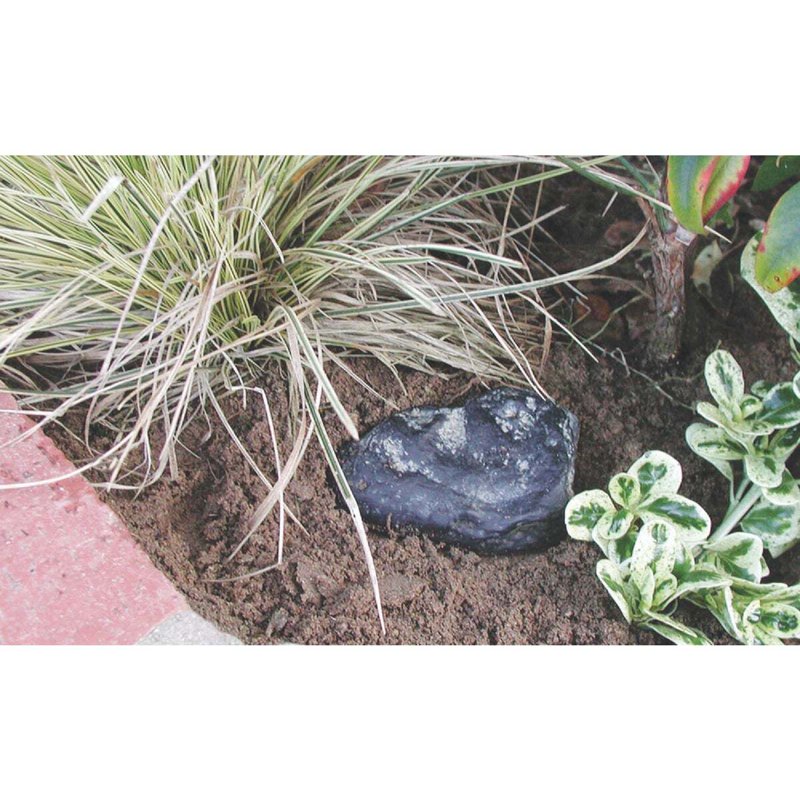 Large Slot Rock Key Box - Weather-Resistant Garden Safe with Secure Cover